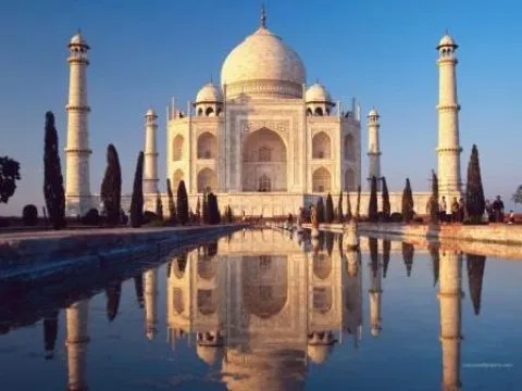 Sfeerafbeelding taj mahal india reizen