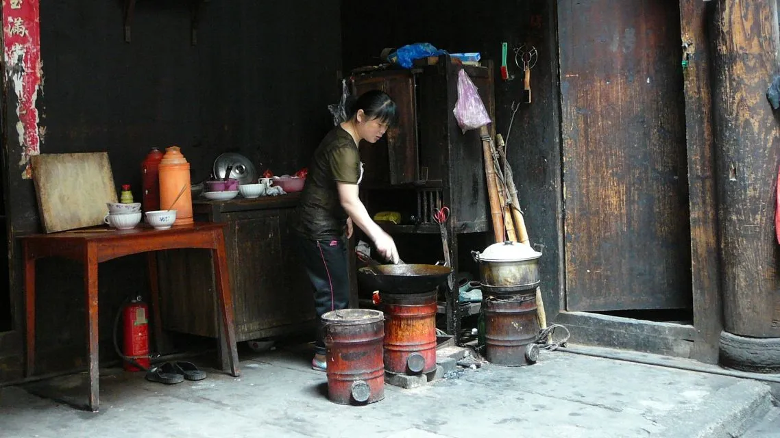 Sfeerafbeelding china oude stadjes hunan dimsum