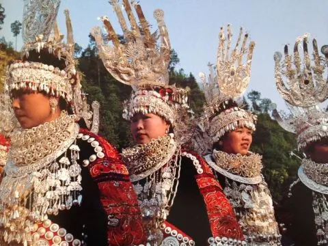 Sfeerafbeelding miao nieuwjaar festival china