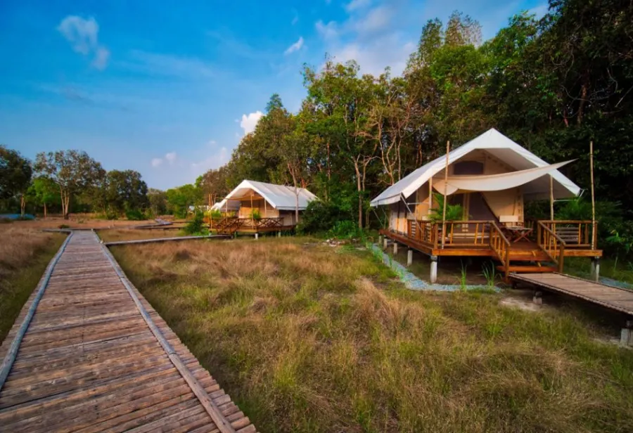 Sfeerafbeelding dimsum reizen cambodja cardamon tented camp